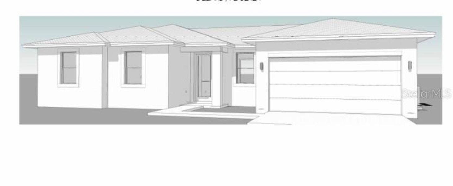 Exterior rendering of this home design in , Deland, FL (Image 4).