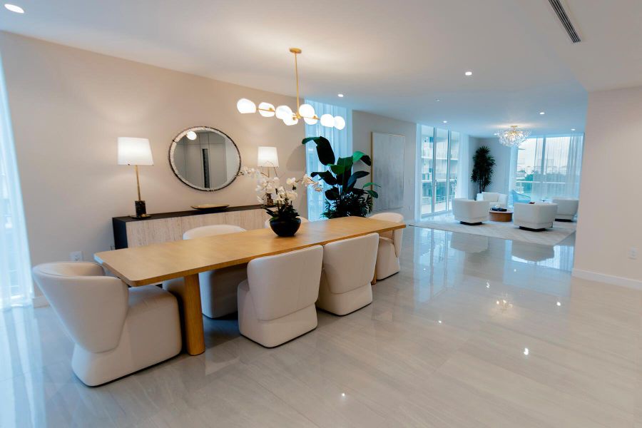 Furnished interior view inside a new home in Alina Residences, Boca Raton (Image 6).
