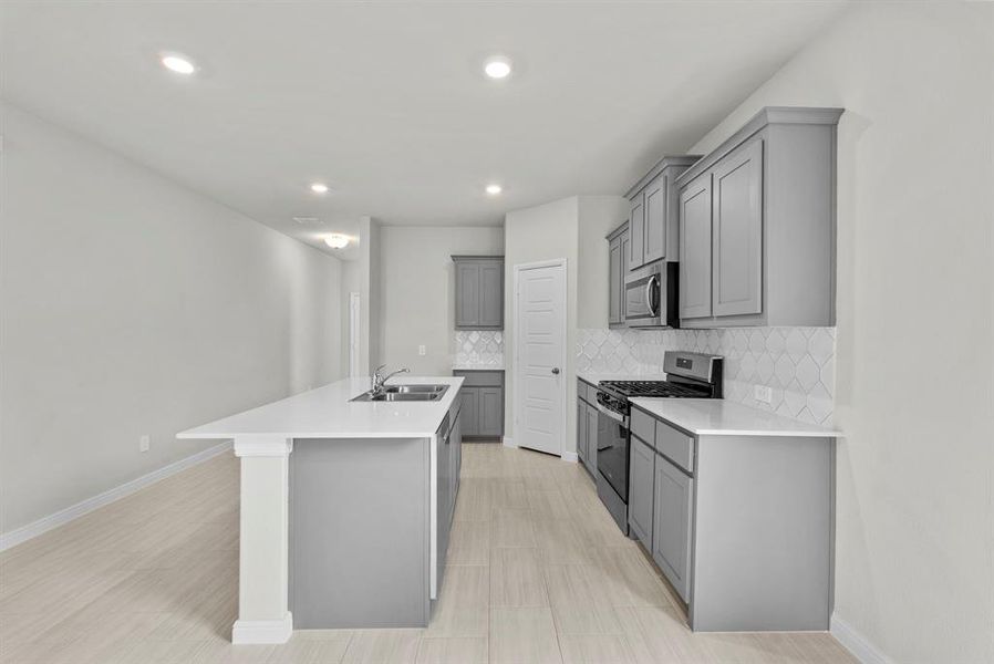 Furnished interior view inside a new home in The Canyons, Keene (Image 9).