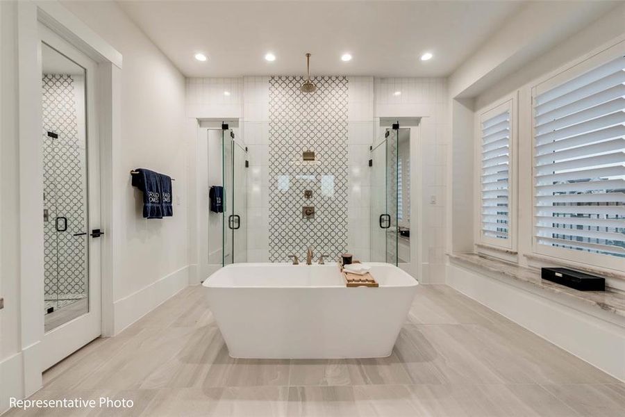 Furnished interior view inside a new home in Park Place, Prosper (Image 16).