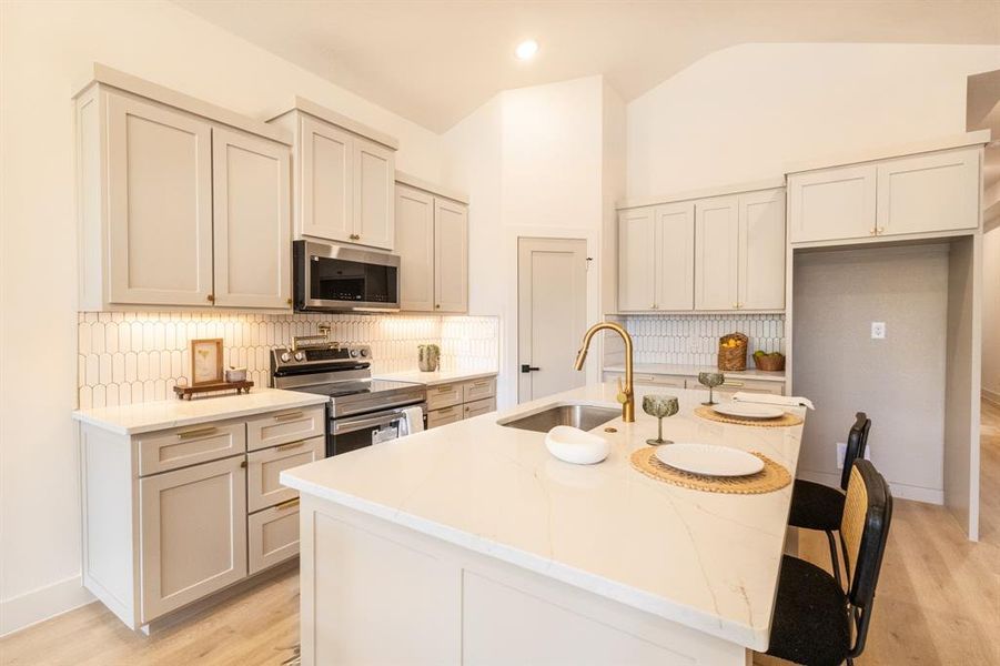 Furnished interior view inside a new home in , Fort Worth (Image 6). Furnished interior view inside a new home in , Fort Worth (Image 6).