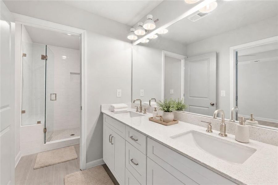 Furnished interior view inside a new home in Parkside, Clarkston (Image 8).