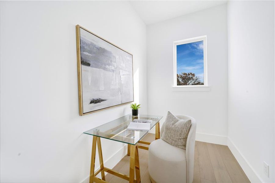 Furnished interior view inside a new home in , Heath (Image 17).