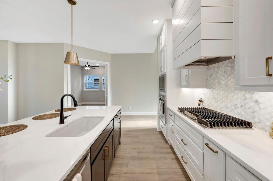 Furnished interior view inside a new home in Grange 45' Homesites, Katy (Image 6).