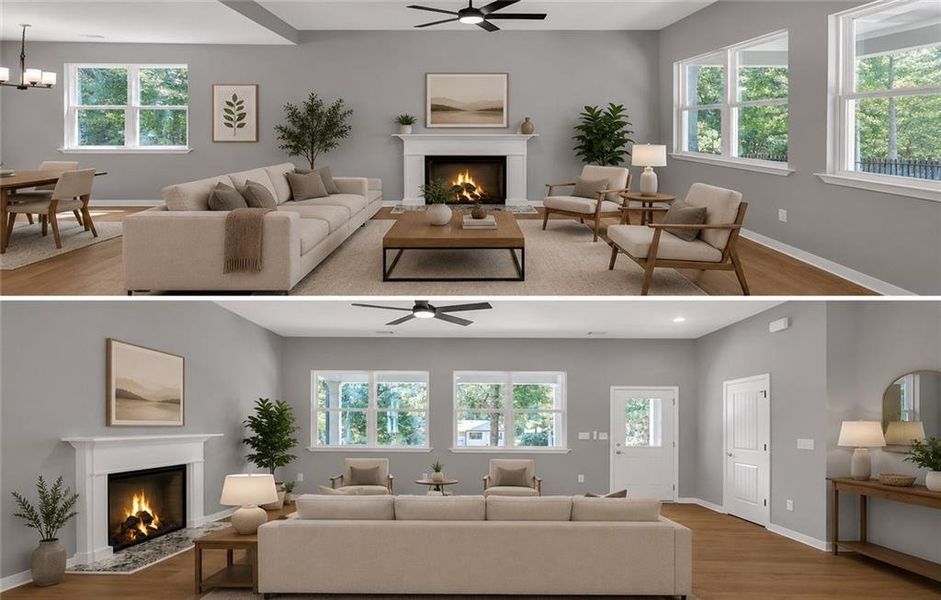 Furnished interior view inside a new home in , Covington (Image 6).