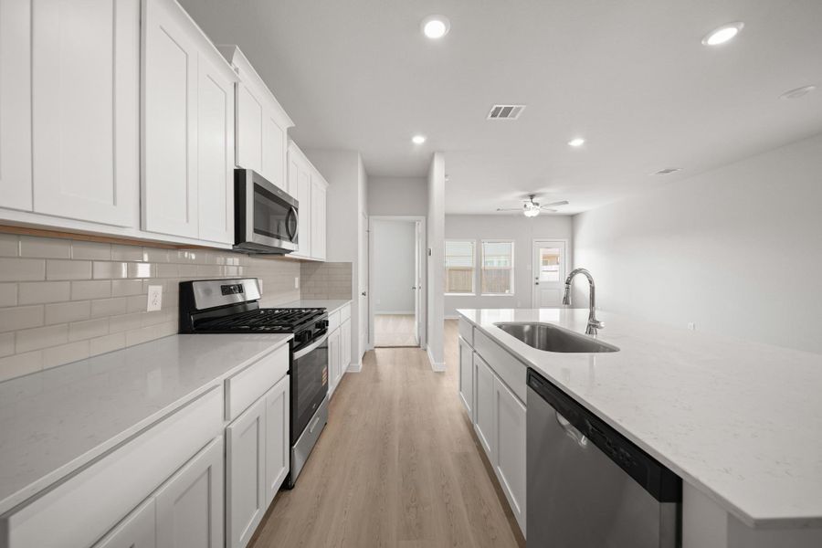 Furnished interior view inside a new home in Willow Trace 45' at Willow Trace, Spring (Image 9).