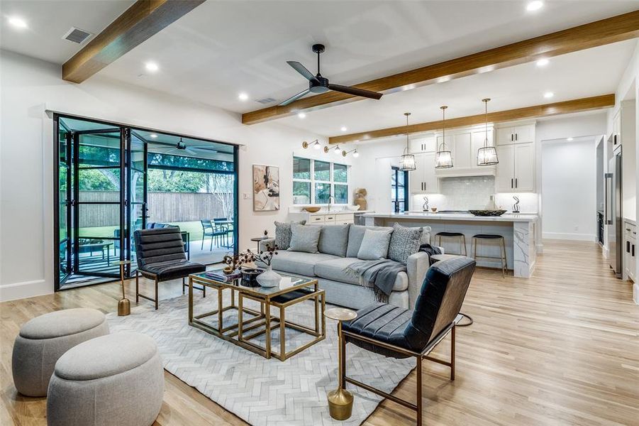 Furnished interior view inside a new home in , Dallas (Image 4).