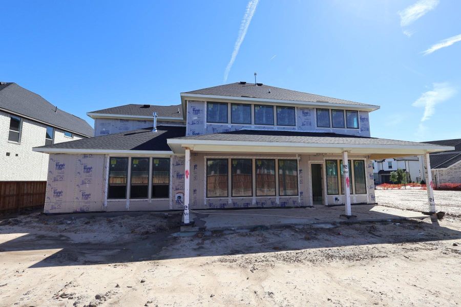 In-progress construction of a new home in Woodson’s Reserve, Spring, TX (Image 7).