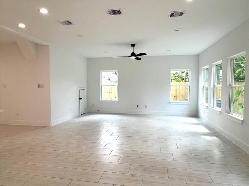 Spacious living area