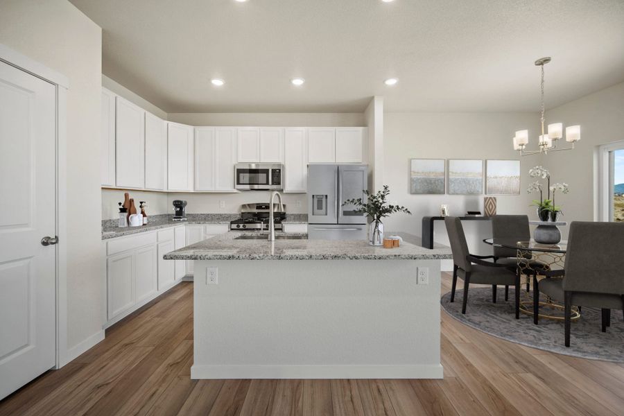 Representative furnished interior of a home built from the Sage by View Homes in The Glen, Colorado Springs (Image 12). Representative furnished interior of a home built from the Sage by View Homes in The Glen, Colorado Springs (Image 12).