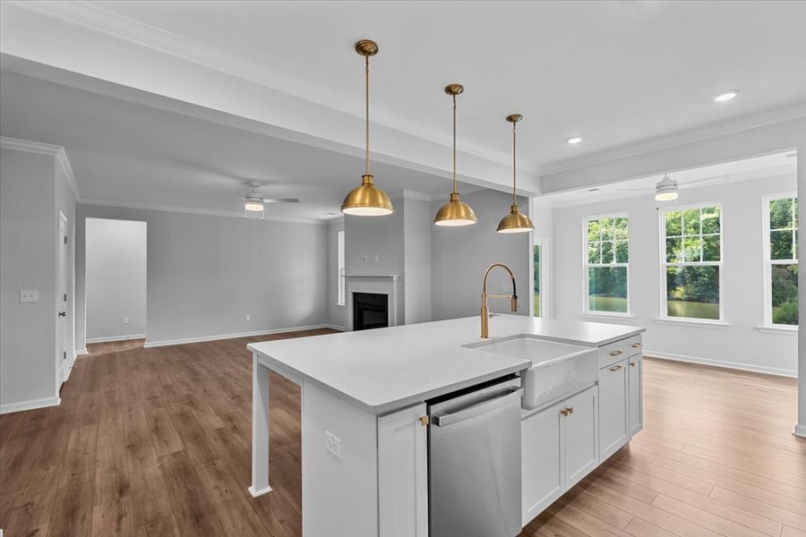 Furnished interior view inside a new home in Hanes Lake, Winston-Salem (Image 11).