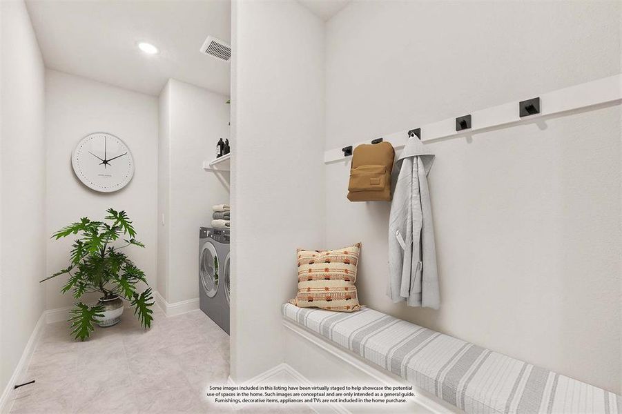 Furnished interior view inside a new home in Mockingbird Hills 60-65, Joshua (Image 6).