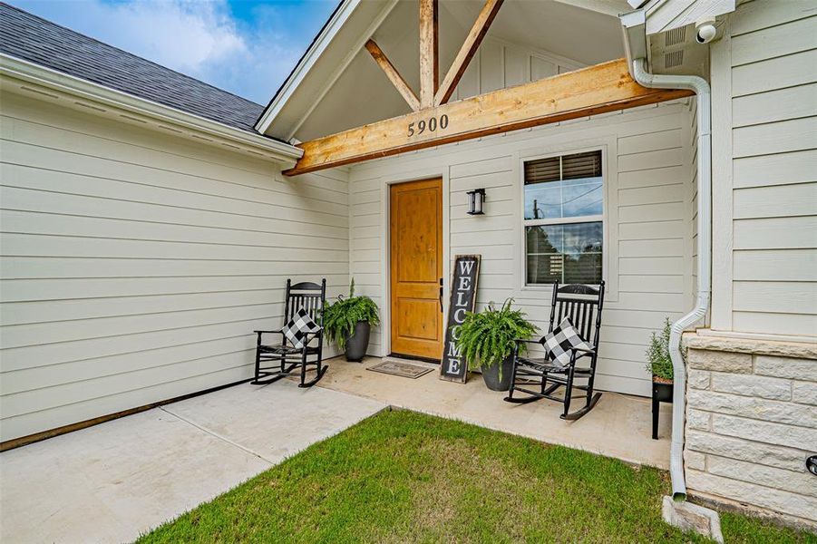 Exterior details and patio area of a home in , Granbury (Image 4). Exterior details and patio area of a home in , Granbury (Image 4).