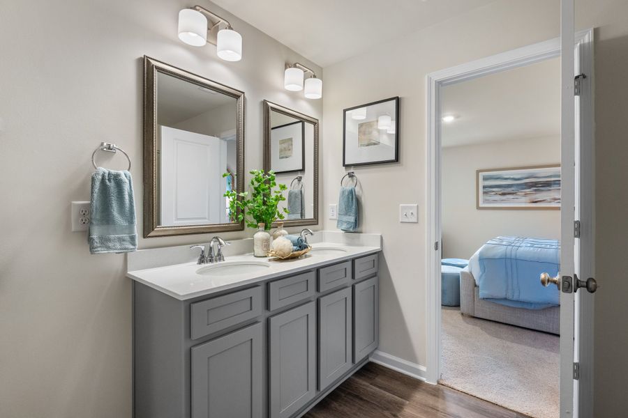Furnished interior view inside a new home in Reserve at Mill Creek, Columbia (Image 16).