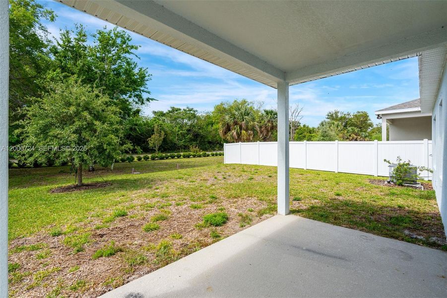 Exterior details and patio area of a home in Brooks Landing, Titusville (Image 21). Exterior details and patio area of a home in Brooks Landing, Titusville (Image 21).