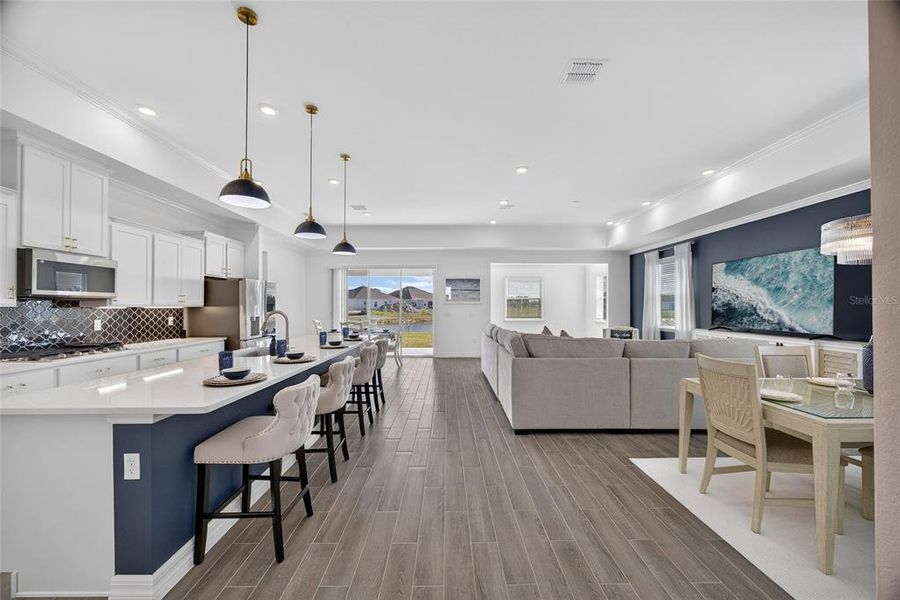 Furnished interior view inside a new home in Heritage Station, Punta Gorda (Image 7).