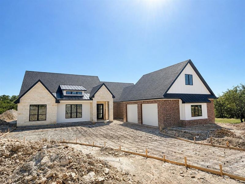 In-progress construction of a new home in , Weatherford, TX (Image 3).