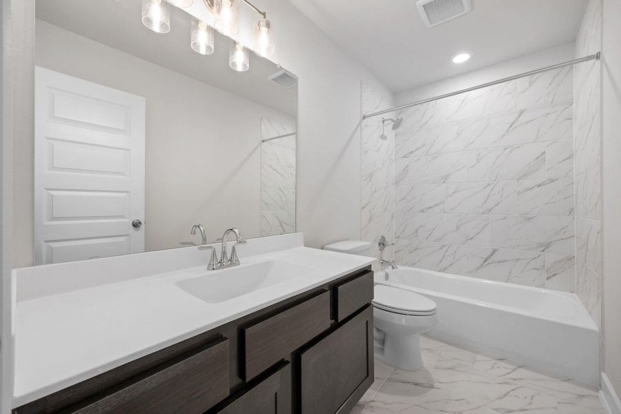 Furnished interior view inside a new home in Flora - 60', Hutto (Image 10). Furnished interior view inside a new home in Flora - 60', Hutto (Image 10).