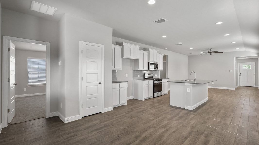 Furnished interior view inside a new home in The Hills at Reunion, Newark (Image 12).