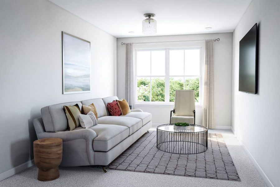 Representative furnished interior of a home built from the Maxwell by Tri Pointe Homes in Alton Creek, Mint Hill (Image 9).