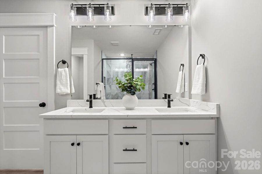 Furnished interior view inside a new home in , Denver (Image 31).