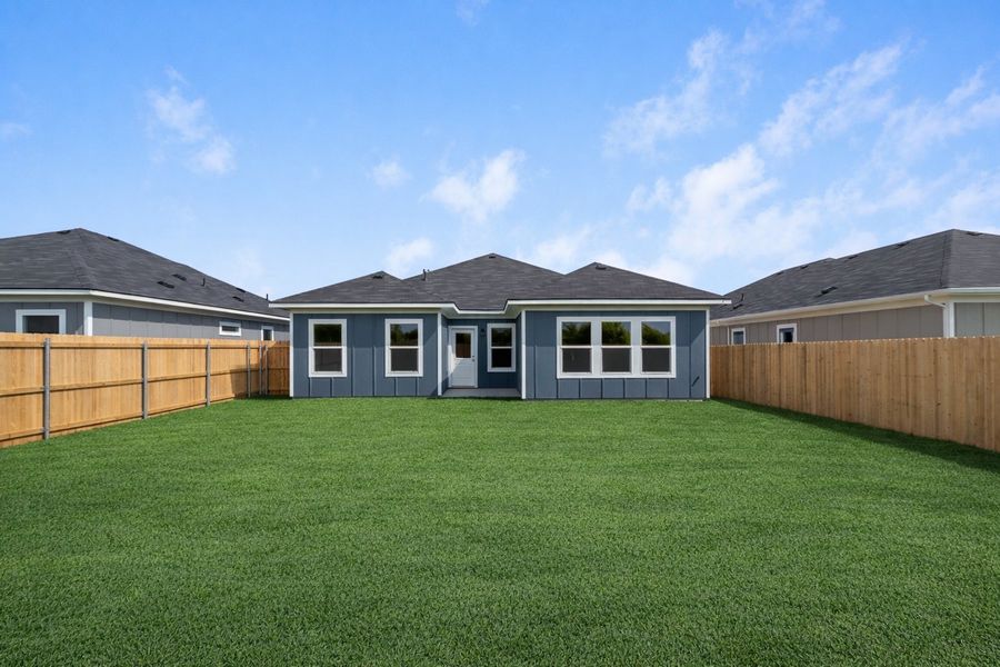 Representative exterior details of a home built from the Bandera by Omega Builders in Hillside Village, Temple (Image 3).
