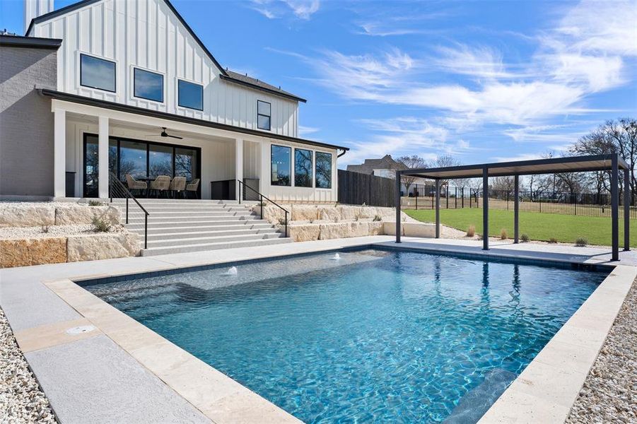 Exterior details and patio area of a home in , Belton (Image 3).