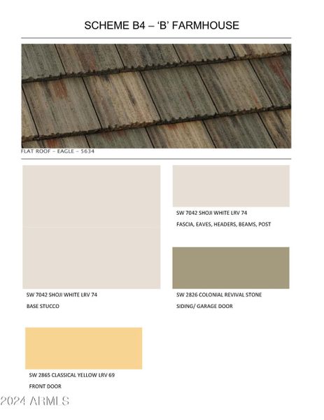 Lot 9 - Exterior Color Scheme