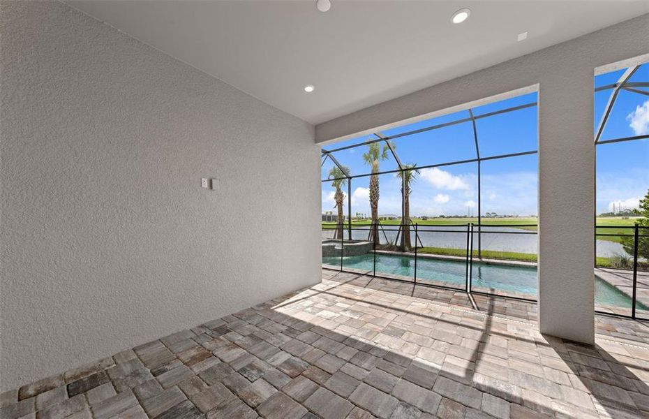 Exterior details and patio area of a home in BeachWalk by Manasota Key, Englewood (Image 26).