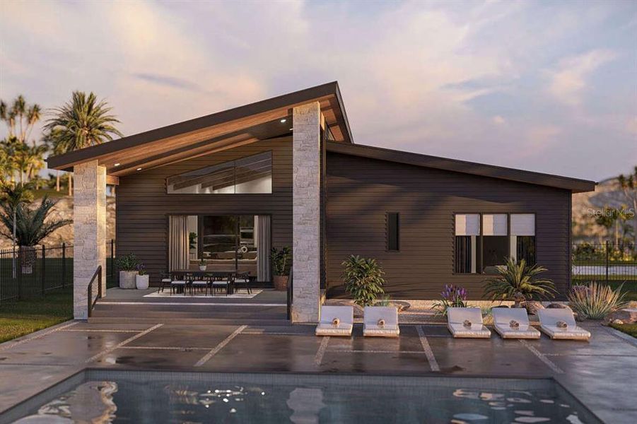 Front exterior of a new home in , Tampa, FL, highlighting curb appeal (Image 16). Front exterior of a new home in , Tampa, FL, highlighting curb appeal (Image 16).