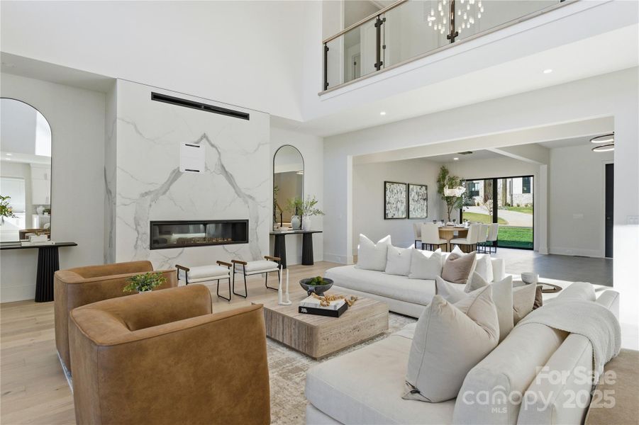 Furnished interior view inside a new home in , Matthews (Image 38).