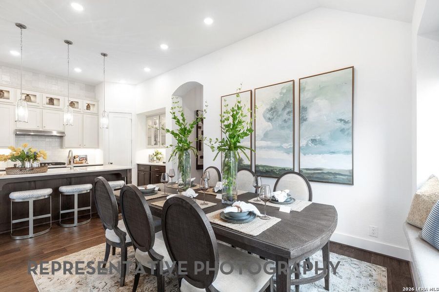 Furnished interior view inside a new home in Prominence, San Antonio (Image 13).