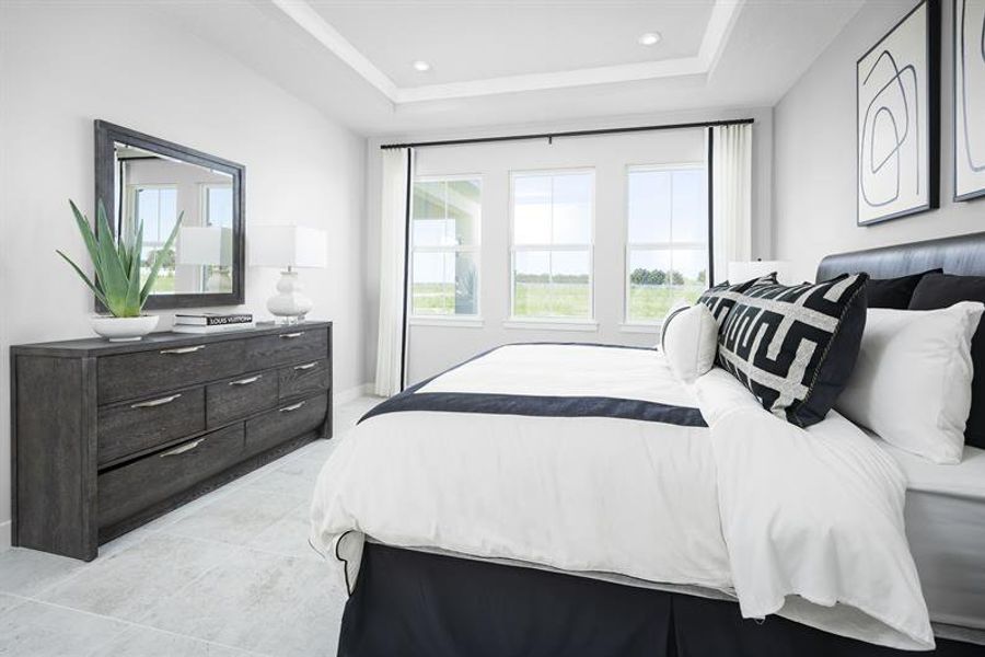Representative furnished interior of a home built from the Serena by Ryan Homes in Cedar Landings, Leesburg (Image 13).