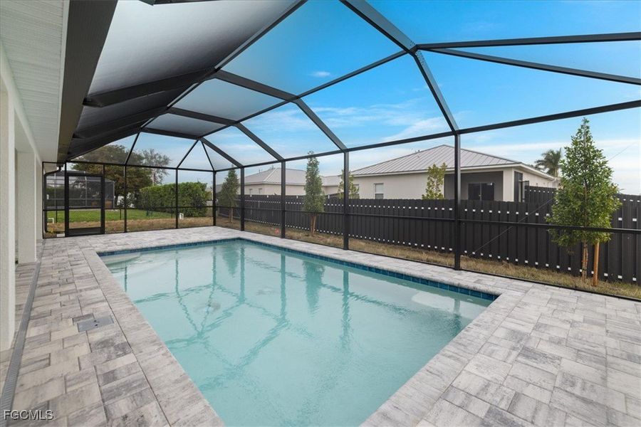 Exterior details and patio area of a home in Cape Coral, Cape Coral (Image 21).