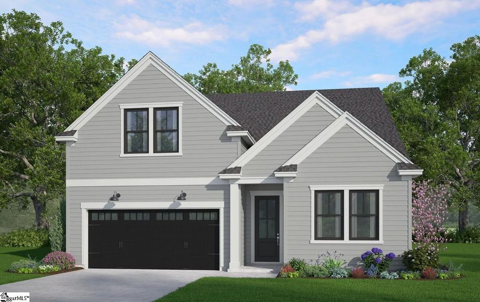Front exterior of a new home in Saratoga Oaks, Williamston, SC, highlighting curb appeal (Image 1). Front exterior of a new home in Saratoga Oaks, Williamston, SC, highlighting curb appeal (Image 1).