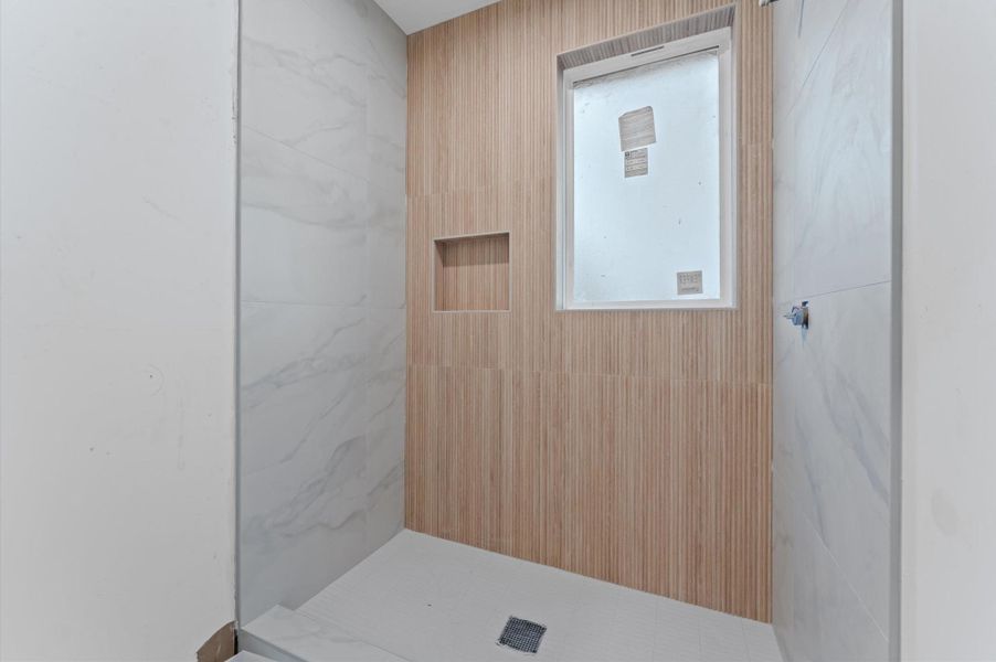 Full bathroom with shower. Full bathroom with shower.