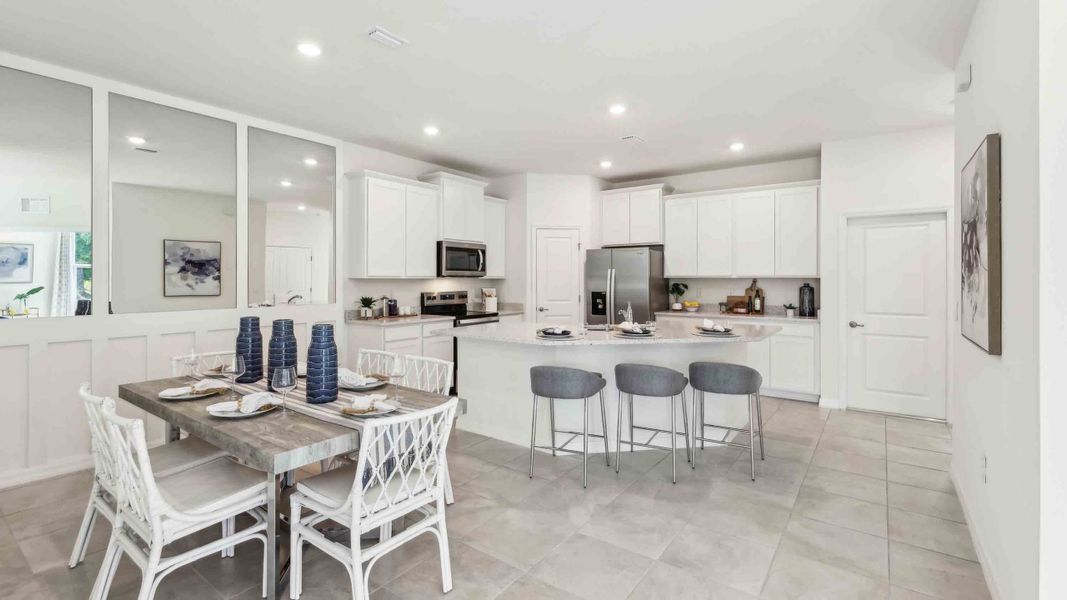 Representative furnished interior of a home built from the Siesta by D.R. Horton in Ocala Preserve, Ocala (Image 7).