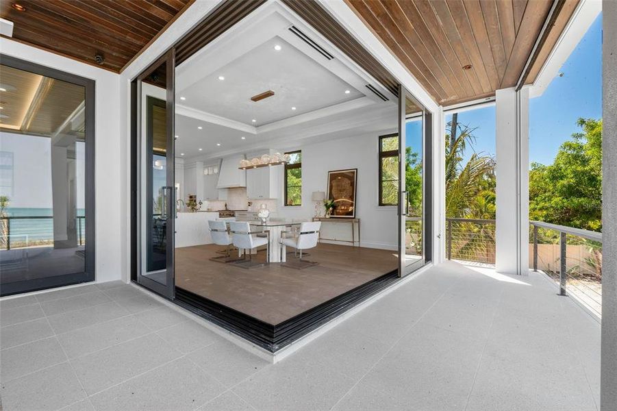 Exterior details and patio area of a home in , Sarasota (Image 25).