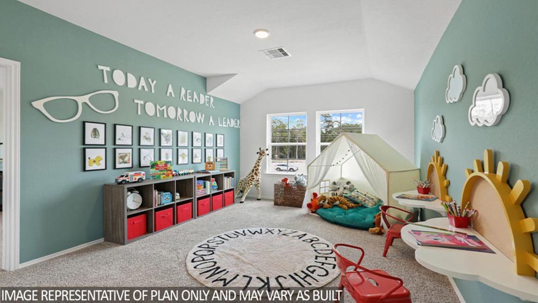 Furnished interior view inside a new home in Venetian Pines, Conroe (Image 12).