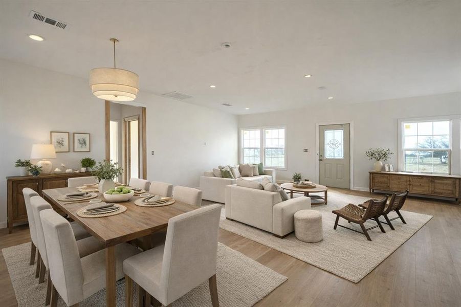 Furnished interior view inside a new home in , Wills Point (Image 5).