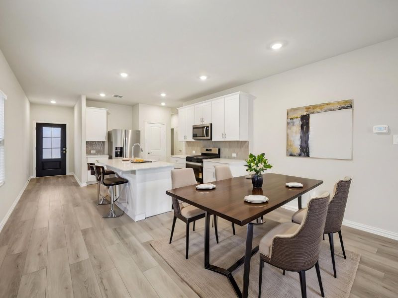 Furnished interior view inside a new home in Parks at Foster Crossing - Spring Series, Anna (Image 5).