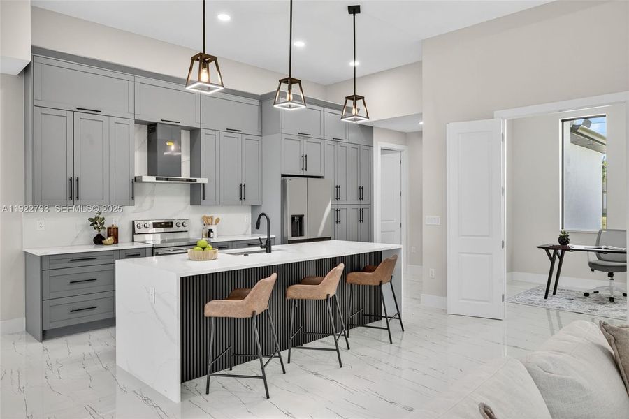 Furnished interior view inside a new home in , Cape Coral (Image 11).