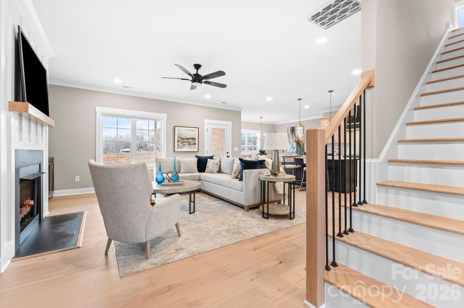 Furnished interior view inside a new home in , Lexington (Image 32).