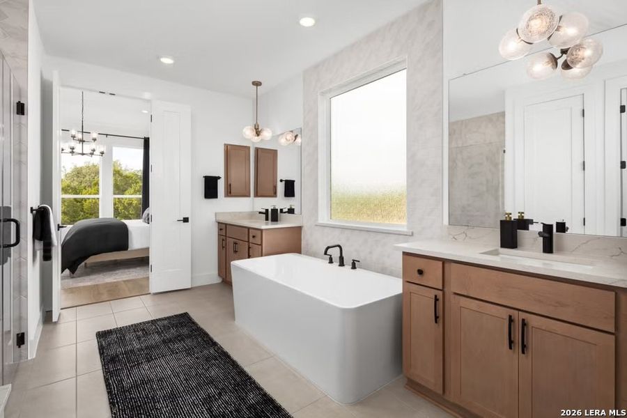 Furnished interior view inside a new home in The Parklands, Schertz (Image 12).