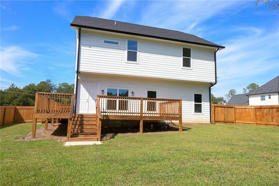 Exterior details and patio area of a home in , Loganville (Image 34).