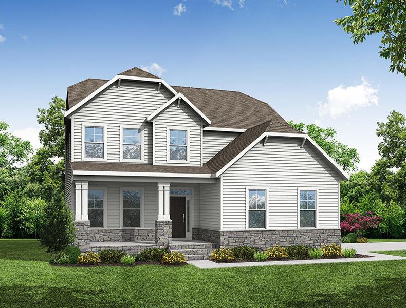 Representative exterior photo of a completed home built from the Cypress by Eastwood Homes in Redland, Advance, NC (Image 1).