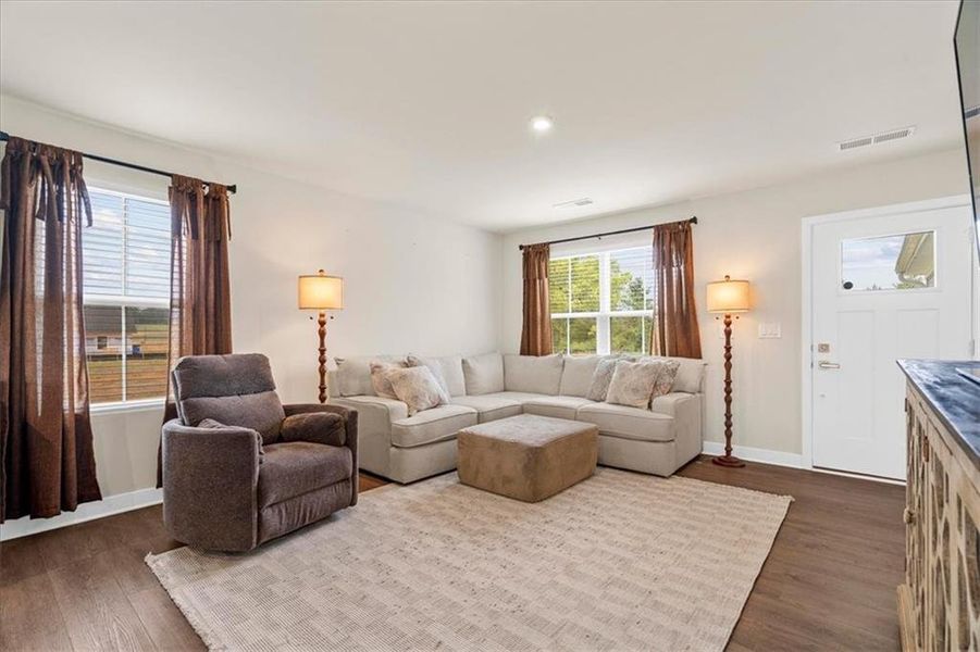 Furnished interior view inside a new home in , Calhoun (Image 10). Furnished interior view inside a new home in , Calhoun (Image 10).