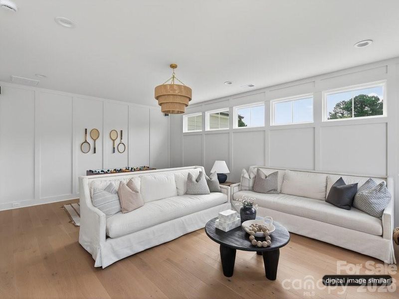Furnished interior view inside a new home in , Charlotte (Image 29).