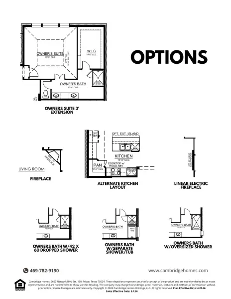 2D floor plan layout of this home in Ribbonwood, Aubrey, TX (Image 5).
