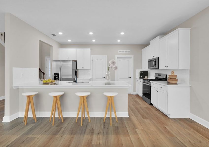 Meal prep for the week in the Four Winds kitchen